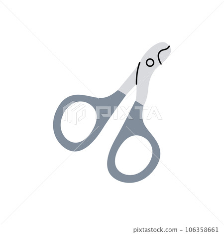 Nail clipper. Animals accessories, pet supplies. Vector illustration. Nail clipper. Animals accessories, pet supplies. Vector illustration. 106358661