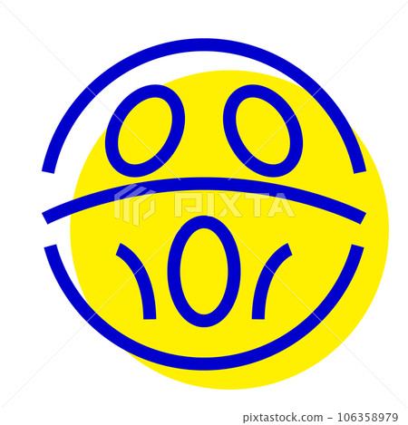 代表面部表情、震驚和疲憊的雙色風格圖標 代表面部表情、震驚和疲憊的雙色風格圖標 106358979