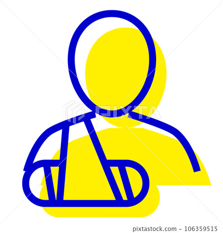 代表傷害、疾病和骨折的雙色風格圖標 代表傷害、疾病和骨折的雙色風格圖標 106359515