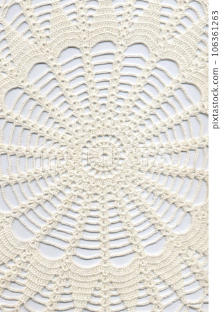 Hand made crocheted doily Hand made crocheted doily 106361263