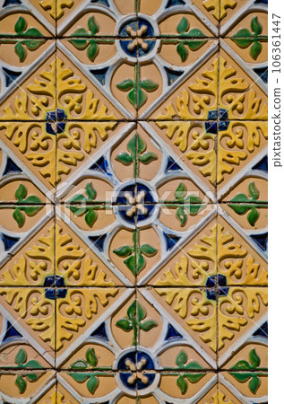 Old tiles detail Old tiles detail 106361447