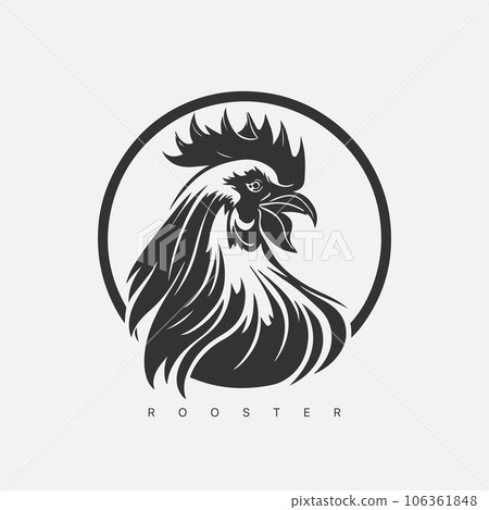 Vector modern Rooster logo template. 106361848