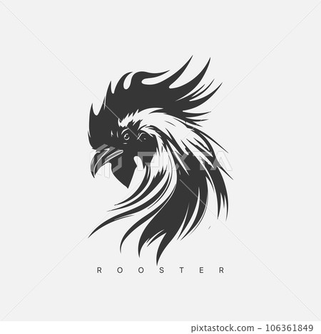 Vector modern Rooster logo template. 106361849