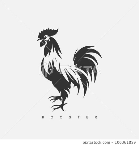 Vector modern Rooster logo template. 106361859