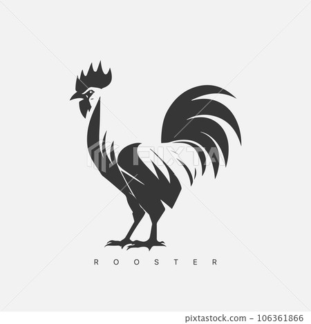 Vector modern Rooster logo template. 106361866