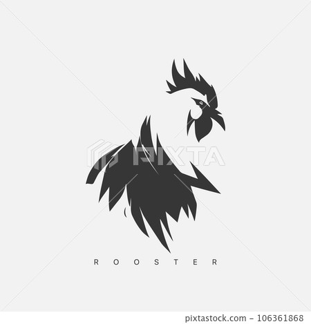 Vector modern Rooster logo template. 106361868