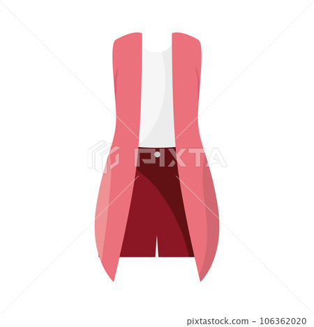Isolated colored young female clothes Vector 106362020