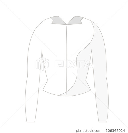 Isolated colored girl jacket clothes icon Vector Isolated colored girl jacket clothes icon Vector 106362024