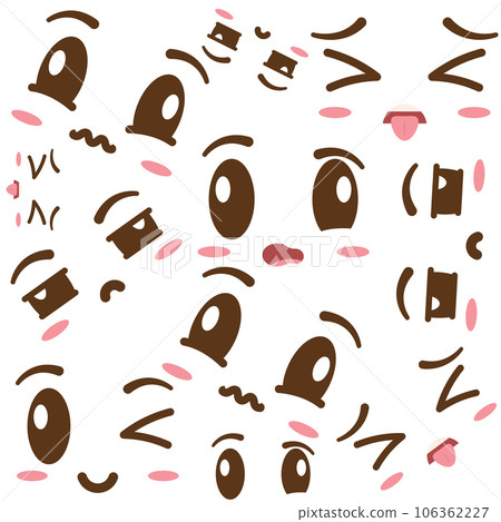 Seamless pattern background with borderless facial expressions Vector Seamless pattern background with borderless facial expressions Vector 106362227