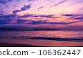 beautiful sunset on the beach 106362447