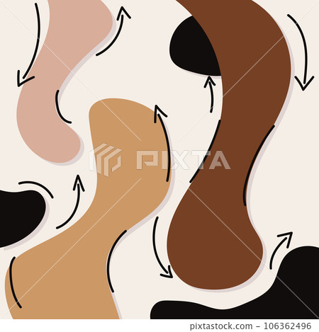 Hand drawn illustration background with abstract shapes Vector Hand drawn illustration background with abstract shapes Vector 106362496