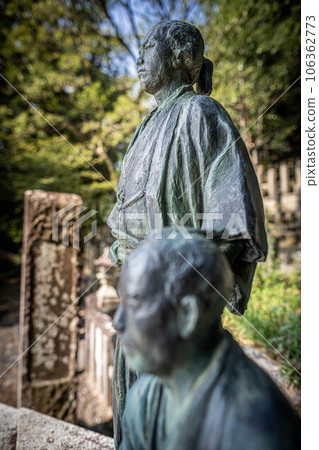 Summer in Kyoto, Kyoto Ryozen Gokoku Shrine, Tosa samurai Ryoma Sakamoto and Shintaro Nakaoka looking at the peaceful summer of today's Kyoto Basin from afar. 106362773
