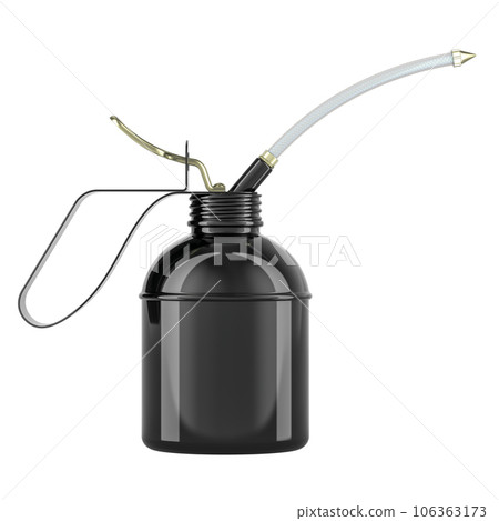 Oiler, Black Oil Can. 3D rendering 106363173