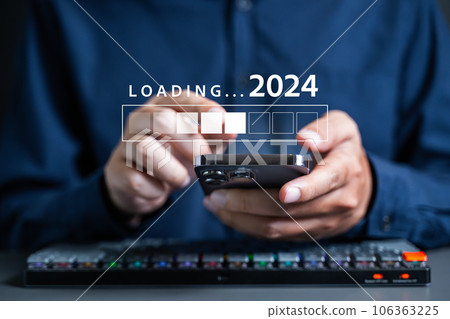 2024 planing, project planing 2024 new year number. 2024 planing, project planing 2024 new year number. 106363225