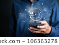 Worldwide 24 7 service icon, Worldwide nonstop service, 24 hours work 106363278
