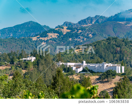 Sunny exterior view of Sterling Vineyards 106363838