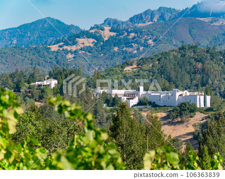 Sunny exterior view of Sterling Vineyards 106363839