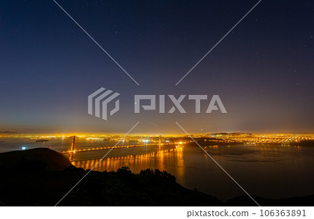 Sunrise landscape of the Golden Gate Bridge 106363891