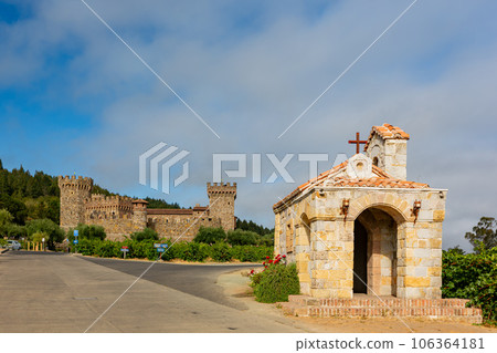 Close up shot of a stone chapel 106364181
