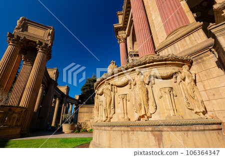 Sunny exterior view of the Palace of Fine Arts Sunny exterior view of the Palace of Fine Arts 106364347