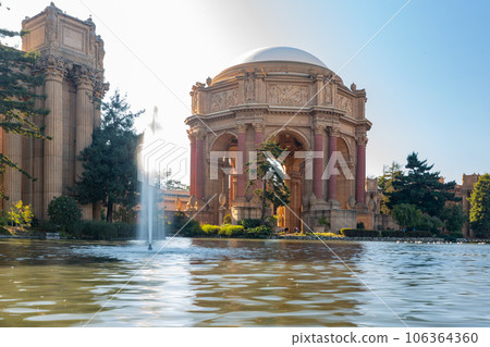Sunny exterior view of the Palace of Fine Arts Sunny exterior view of the Palace of Fine Arts 106364360