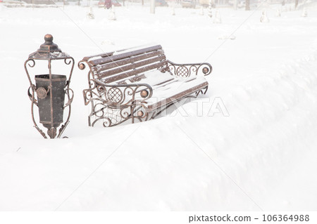 Bench in a park 106364988