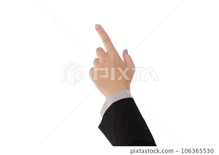 Pointing woman 106365530