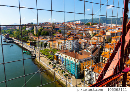View of Portugalete from Vizcaya Bridge 106368111