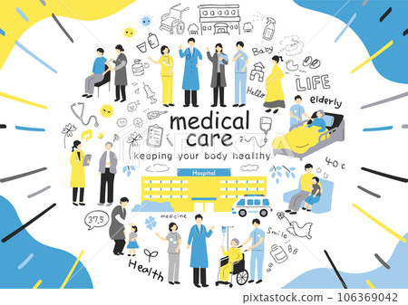 Medical staff hospital material collection 106369042