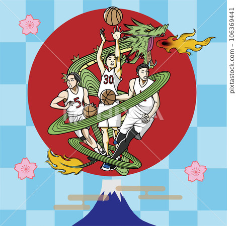 Basketball player who works like a dragon 106369441