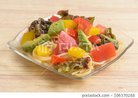 cold salad spaghetti cold salad spaghetti 106370288
