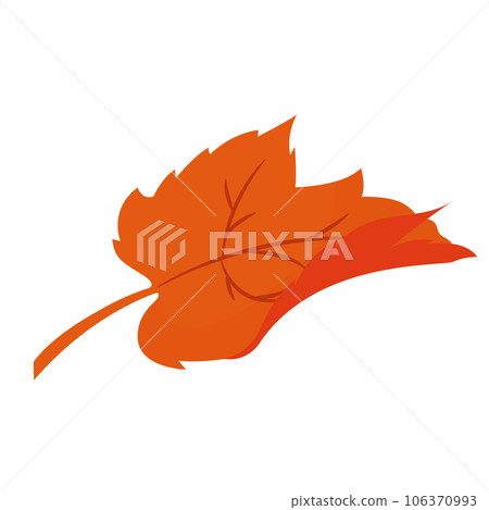 Isolated colored autumn leaf icon Vector 106370993