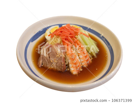 Japanese ramen on white background Japanese ramen on white background 106371399