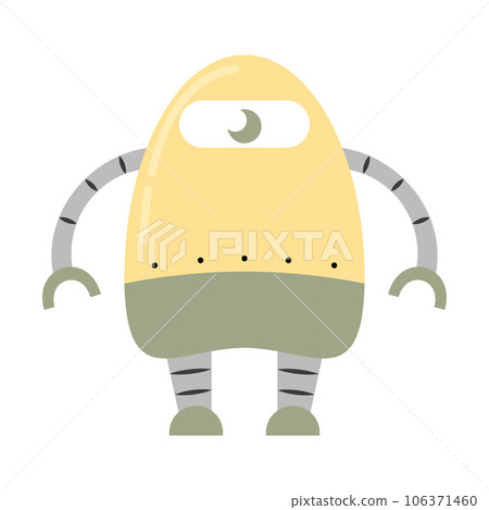 Isolated colored cute robot toy icon Vector 106371460