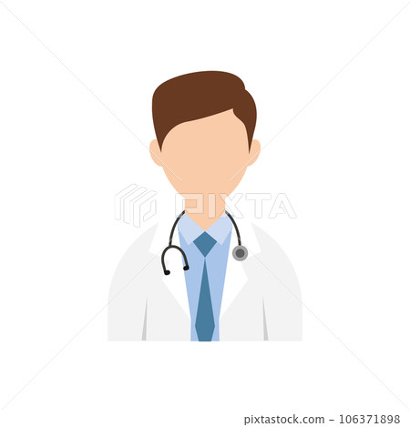 Isolated abstract colored male doctor character Vector Isolated abstract colored male doctor character Vector 106371898
