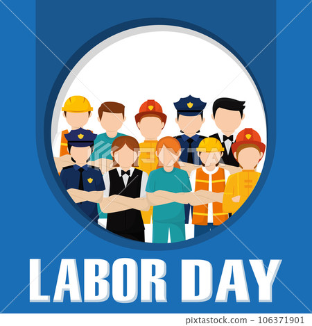 Different abstract characters with different jobs Labor day Vector Different abstract characters with different jobs Labor day Vector 106371901