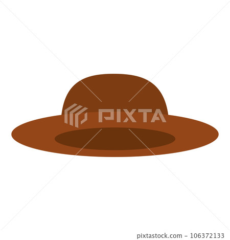 Isolated colored hipster fashion hat icon Vector Isolated colored hipster fashion hat icon Vector 106372133
