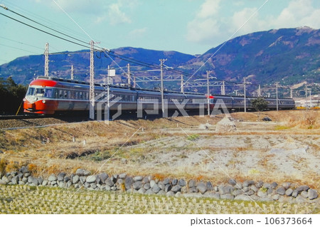 小田急3000號SSE車廂重車“相模號”，3025-3045-，新松田茅山，1982年1月2日 106373664