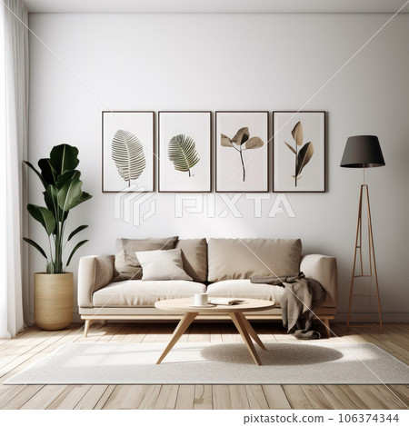 Ascetic floral interior. 106374344