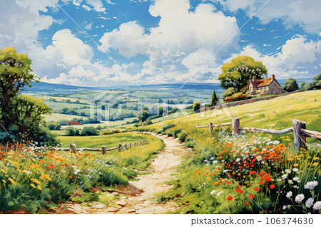 English countryside scenery 106374630