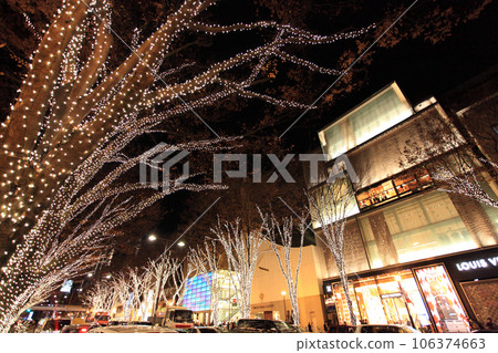 Christmas illuminations in Harajuku Christmas illuminations in Harajuku 106374663
