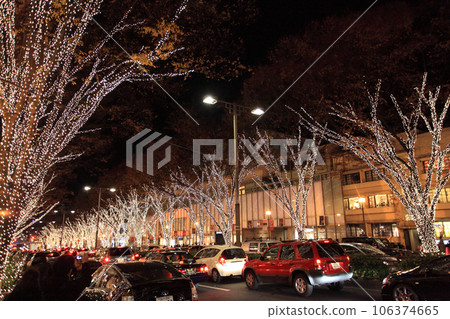 Christmas illuminations in Harajuku Christmas illuminations in Harajuku 106374665