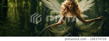 Image of a dancing forest fairy. Image of a dancing forest fairy. 106374726