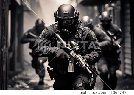 Armed special forces to suppress violent crimes Armed special forces to suppress violent crimes 106374763