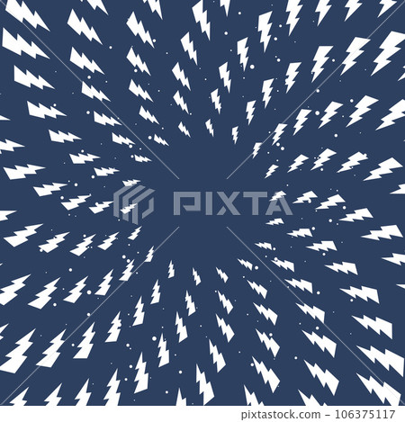 Twisted thunder lighting bolts frame, magnetic swirl with electric bolts, vector Twisted thunder lighting bolts frame, magnetic swirl with electric bolts, vector 106375117
