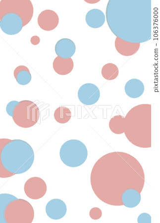 Shower dot crayon illustration [red/light blue] 106376000