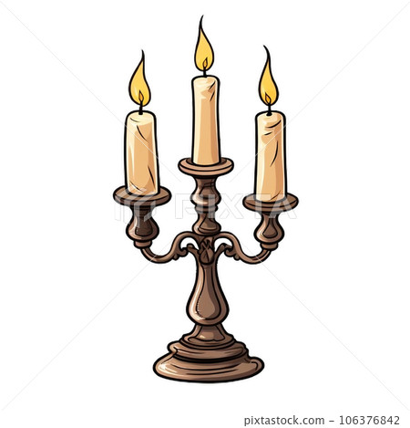 candle on white background candle on white background 106376842
