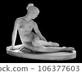 Ancient statue. Nymph with a Scorpion sculpture of Lorenzo Bartolini. Masterpiece isolated photo with clipping path 106377603
