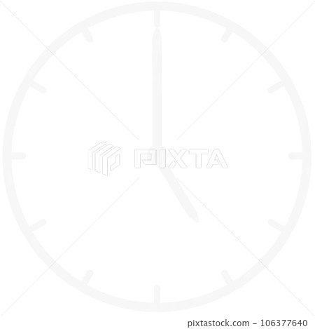 Clock icon that can be used on black background 106377640