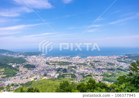 天狗山索道屋頂展望台 從天狗露台眺望小樽市景 106377945